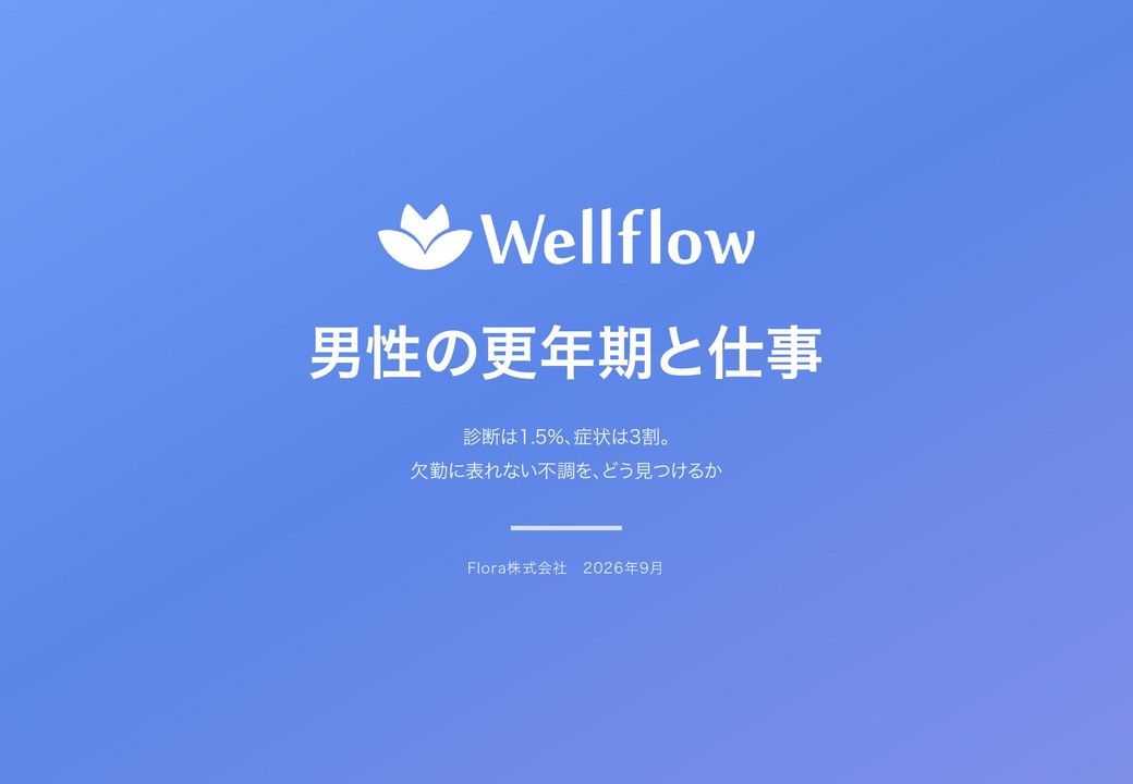男性の更年期と仕事 2026 の表紙