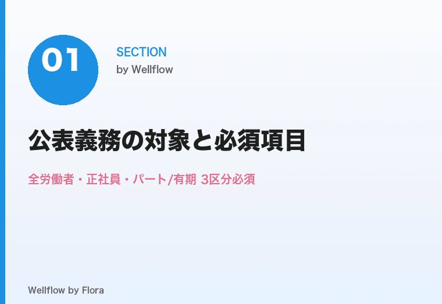 男女間賃金差異 公表義務の対象と必須項目(3区分)